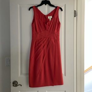 Zac Posen Silk Pink Pleated Dress Sz 6